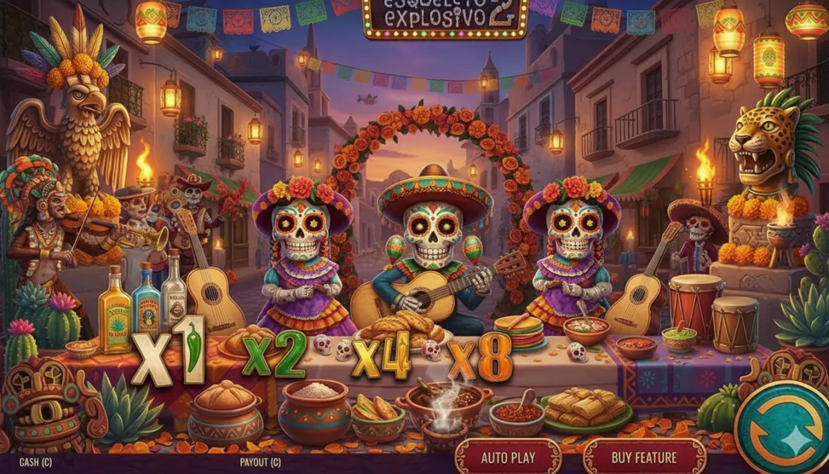 Esqueleto Explosivo 2 è una video slot in cui i giocatori possono ottenere un moltiplicatore fino a 5.000x